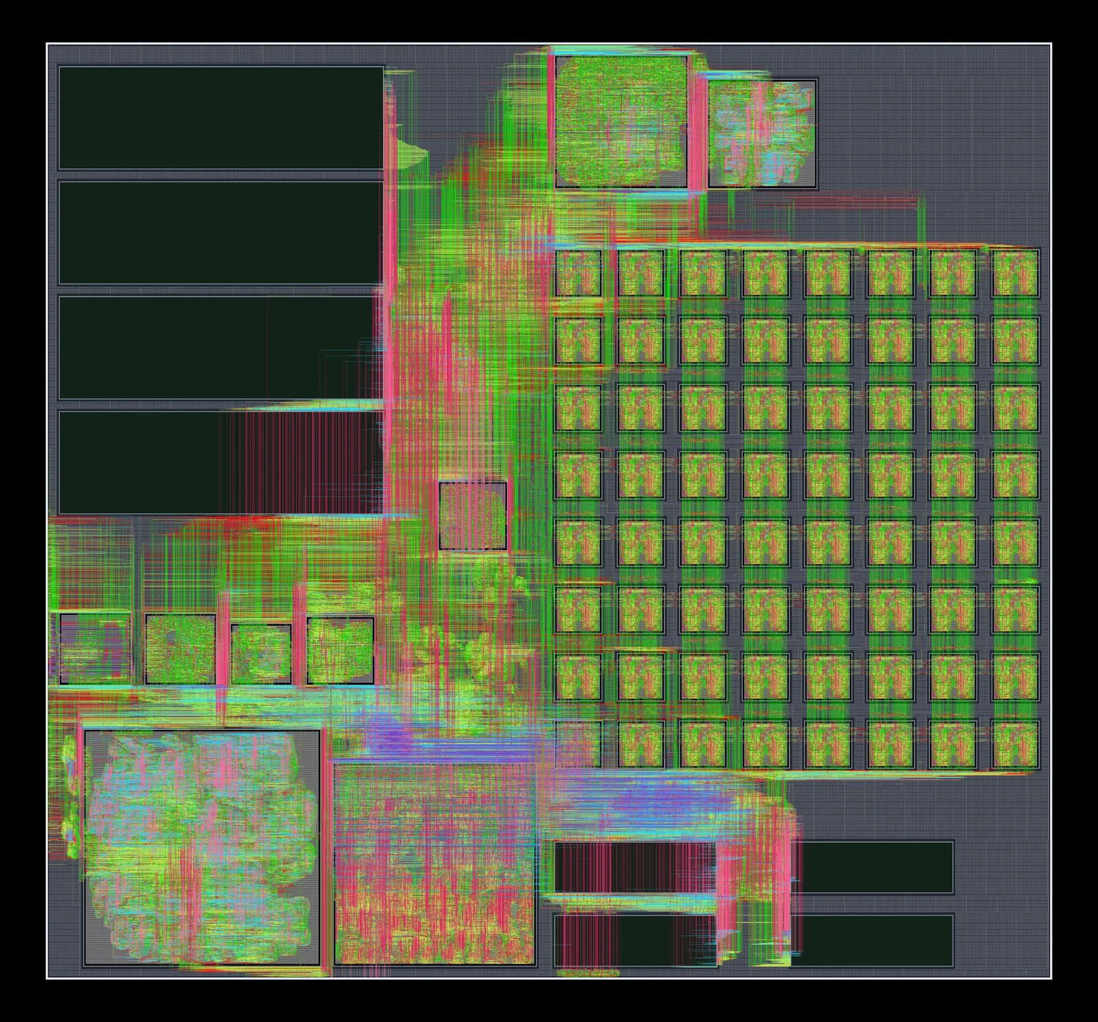 The Gemmini reference chip after routing